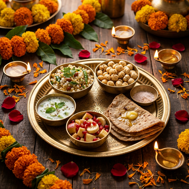Navratri Sattvic Fasting Spread